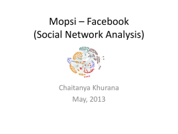 Social network analysis