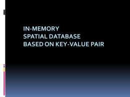 In-memory Spatial database based on key-value pair