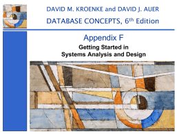 Appendix F - Getting Started in Systems Analysis