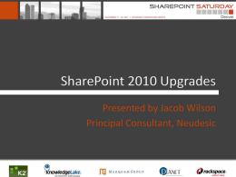 SharePoint 2010 Upgrades - Home