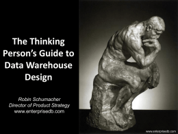 PG West Thinking Persons Guide to Data Warehouse Design