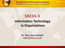 databases and information management