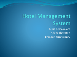 Hotel Database System