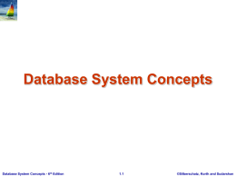 Database System Concepts - Department of Systems Engineering