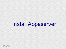 Install Appaserver