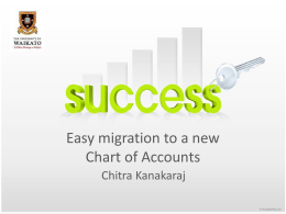 Easy migration to a new Chart of Accounts