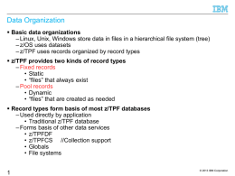 Data Organization slides