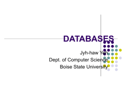 DATABASES - Computer Science