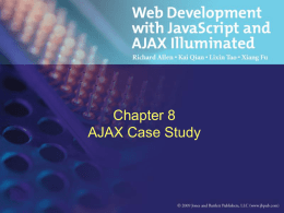 Chapter 8 - Ajax Case Studies