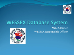 WESSEX Database System
