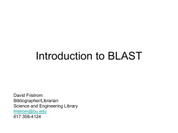 BLAST Tips - Boston University