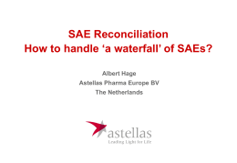 SAE Reconciliation An overview for different studies