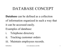 DATABASE CONCEPT