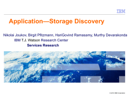 Application-Storage Discovery