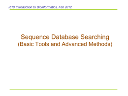 Database searching - Indiana University