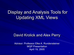 XML-to-RDB Mapping Analysis Tools