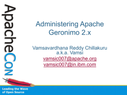 Administering Apache Geronimo 2.x