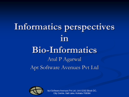 The Informatics in BioInformatics