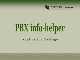 Presentation PBX info