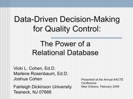 Data-driven Decision-making for Quality Control: