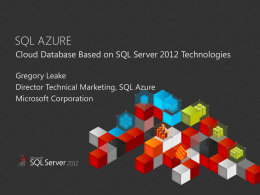 SQL Azure