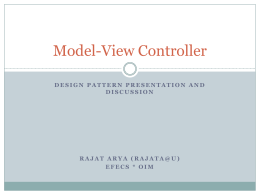 Model-View Controller