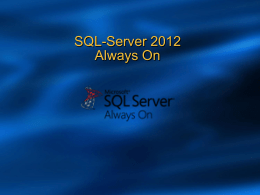 SQL Server “SQL-Server 2012” Highlights