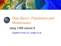 10. GIS Data Collection - UC Santa Barbara Geography