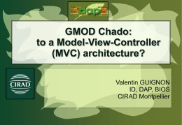 GMOD Chado: to a Model-View-Controller (MVC) architecture?
