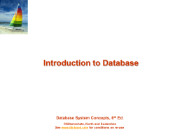 Introduction to DB