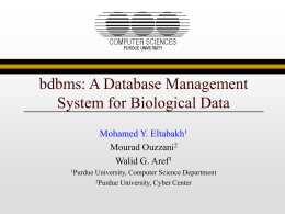 bdbms: A Database Management System for Biological Data
