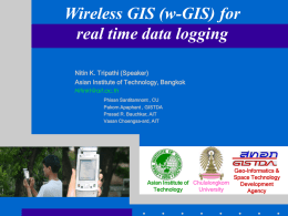 Wireless/Handheld Spatial Data Logger