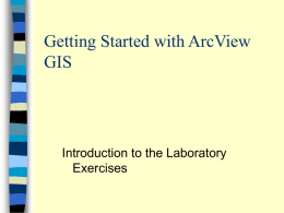 Getting Started with ArcView GIS