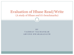 Study of Hbase