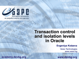 Transactions -in- Oracle -Evgenya-Kotzeva