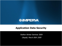 The Leader in Application Data Security and Compliance