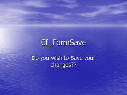 Cf_FormSave