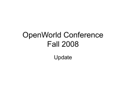 OpenWorld Conference Fall 2008