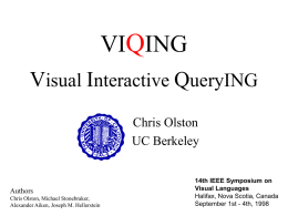 VIQING: Visual Interactive QueryING