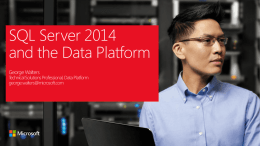 SQL Server 2014 Mission Critical Performance Level 300 Deck
