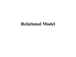 Relational Model - Middle East Technical University