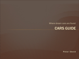 Cars Guide