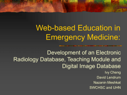 Education in Emergency Medicine: