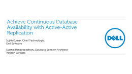 Achieve Continuous Database Availability with Active