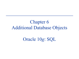 Chapter 1 Overview of Database Concepts
