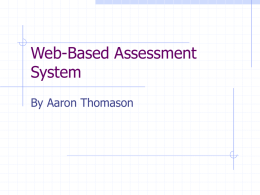 Web-Based Assesment System - LeMoyne