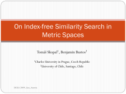 On Index-free Similarity Search in Metric Spaces