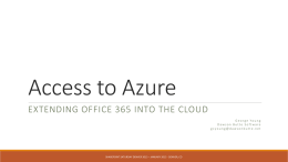 Access to Azure