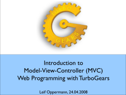 Introduction to Model-View