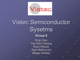 Vistec Semiconductor Sysetms
